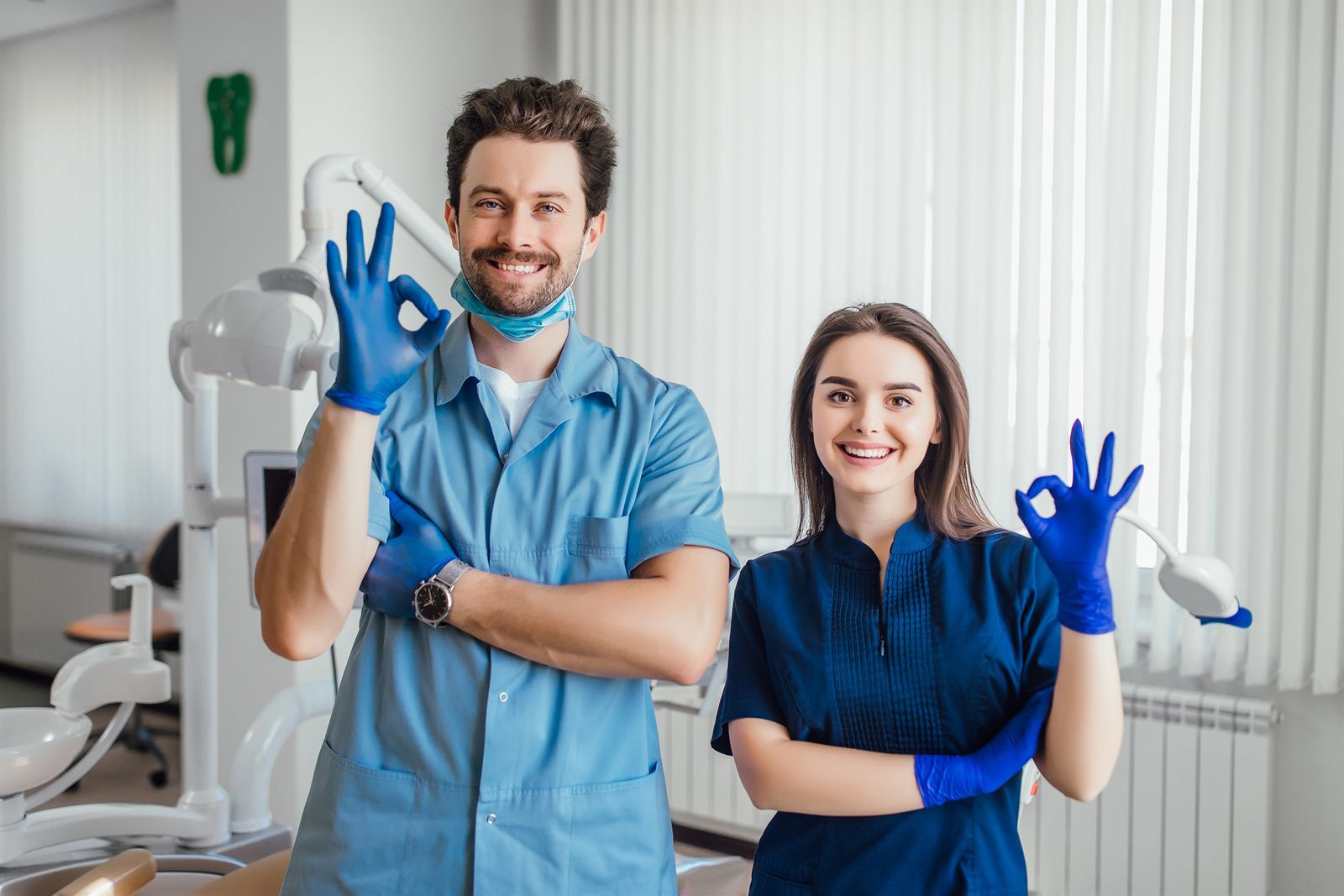 Dental team in a clinic representing patient trust and reputation
